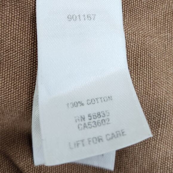 Cabela's XL Tall Stonewash Canvas button up Deer embroidered 100% cotton shirt - Picture 6 of 9